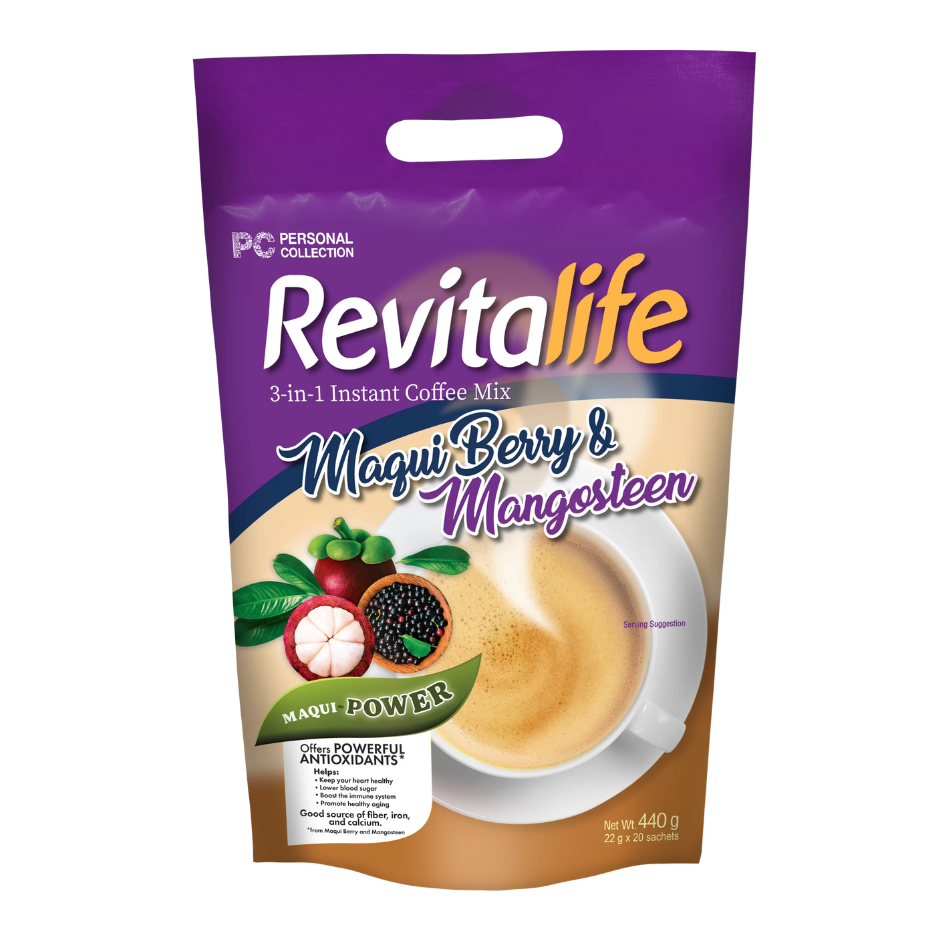 Revitalife Maqui Berry and Mangosteen 3-in-1 Instant Coffee Mix