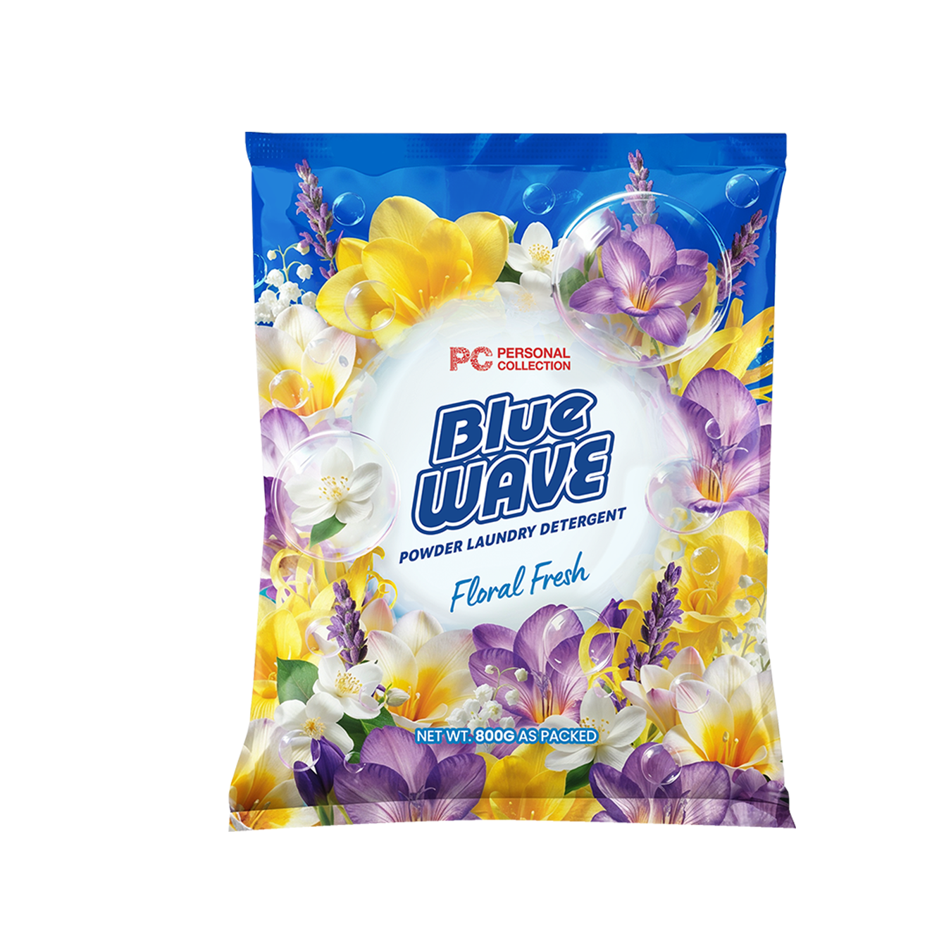 Blue Wave Powder Laundry Detergent Floral Fresh