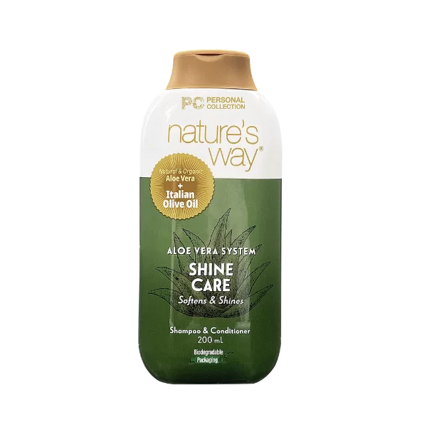 Nature’s Way Aloe Vera System Shampoo and Conditioner Shine Care