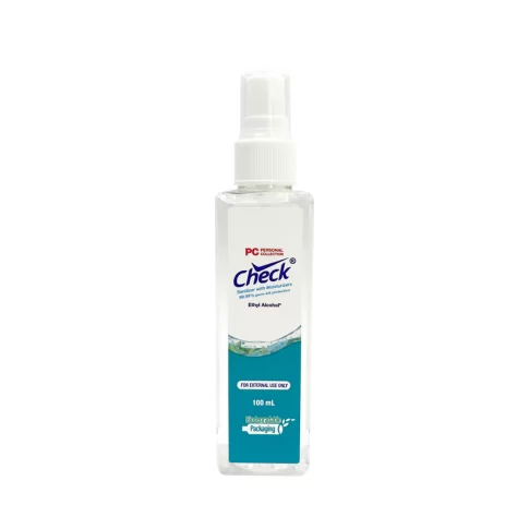 Check Sanitizer with Moisturizers Ethyl Alcohol 100 mL