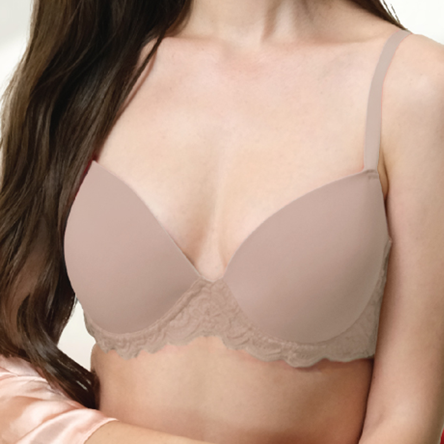 Amazing Underwire Bra Lace Nude