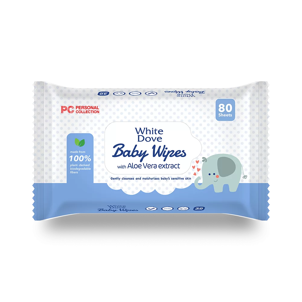 White Dove Baby Wipes with Aloe Vera Extract 80s