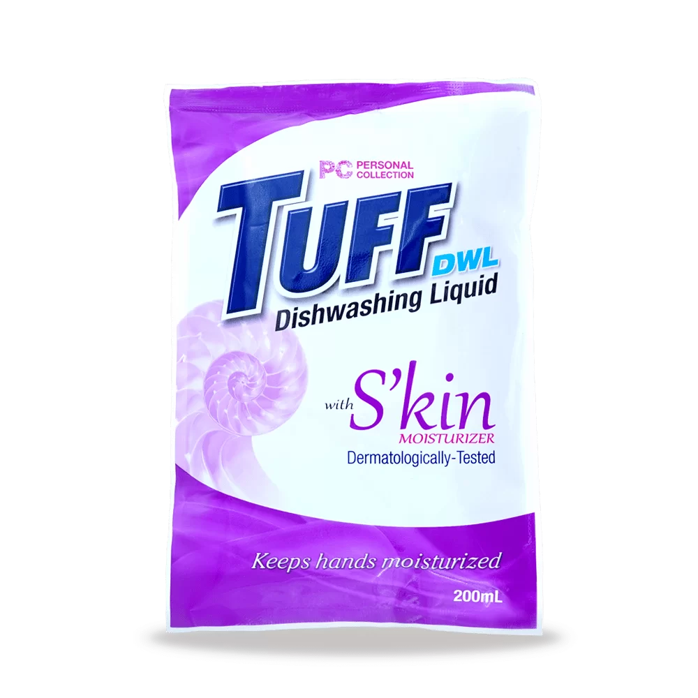 Tuff Dishwashing Liquid with S’kin Moisturizer 200 mL Pouch